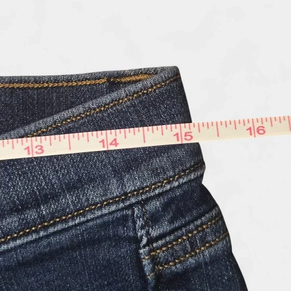 Loft Bermuda Jean Rolled Hem Shorts 6 Summer Minimalist Preppy Casual Vacation - Picture 7 of 9